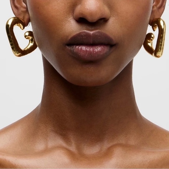 J. Crew Jewelry - NWT J. Crew Flynn Heart Hoop Earrings with Hypoallergenic Posts